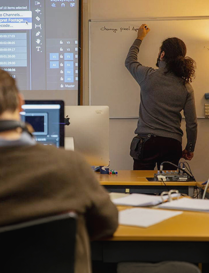 Mani Nickpour teaching editing techniques